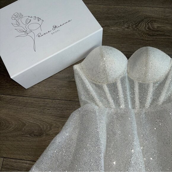 RosieEtienne Emmelie Sequin Embellished Strapless Mini Dress - Picture 7 of 11